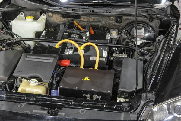 Espacio Debajo Del Capó Coche — Foto de Stock