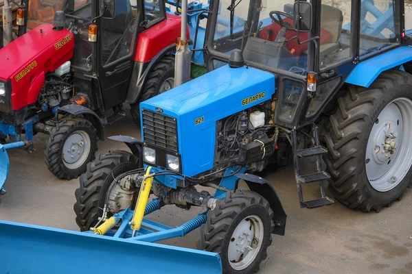 Moscow Russia September 2018 Tractor Parking Moscow — Stock Photo, Image