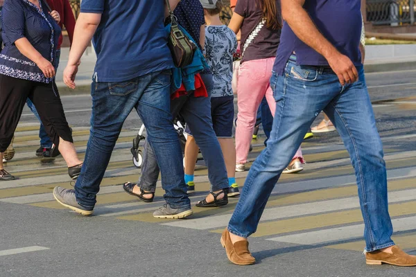 Moskva Rusko Září 2018 Chodci Moskevské Ulici — Stock fotografie