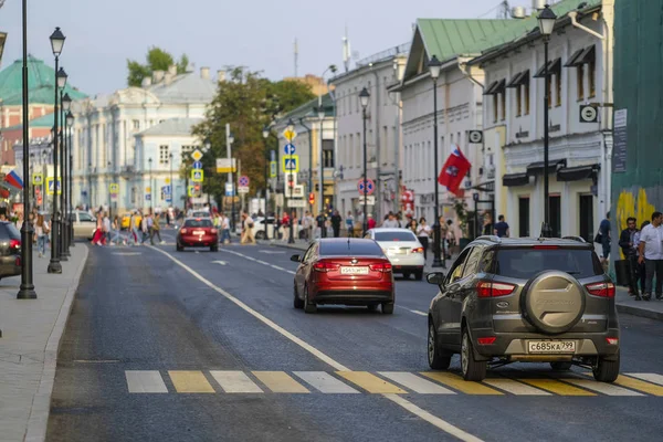 Moscú Rusia Septiembre 2018 Calle Centro Moscú Rusia — Foto de Stock