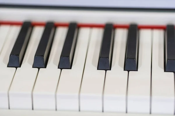 Piano Key Close — Stock Photo, Image