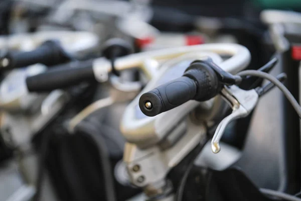 Fahrradlenker Aus Nächster Nähe — Stockfoto