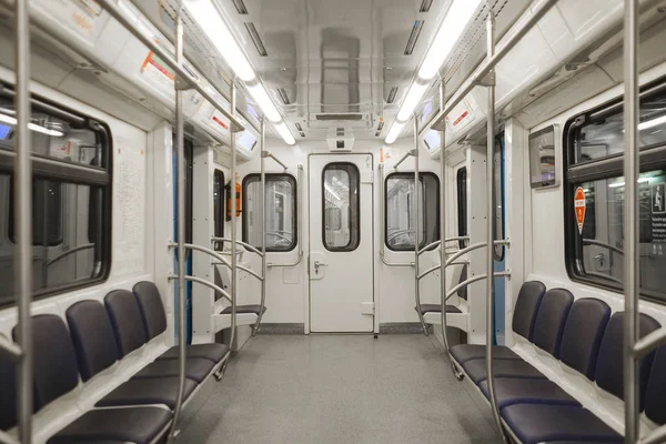 Moscow Russia August 2018 Interior Carrige Subway Train Moscow Russia — Stock Photo, Image