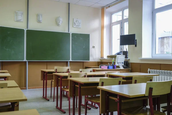 Interieur Van Een Moderne School Klas — Stockfoto