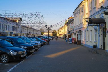 Murom, Rusya - Eylül, 8, 2018: Arabalar park Murom, Rusya