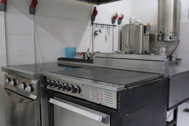 Moskova, Rusya - Eylül, 24, 2018: İç Moskova kurtbağrı okulda profesyonel mutfak