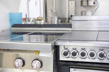 Moskova, Rusya - Eylül, 24, 2018: İç Moskova kurtbağrı okulda profesyonel mutfak