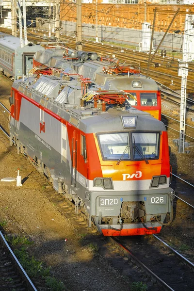 Moscú Rusia Septiembre 2018 Trenes Moscú Rusia — Foto de Stock