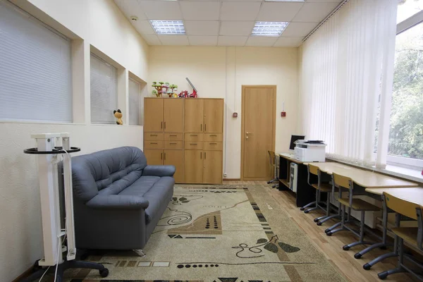 Mosca Russia Settembre 2018 Interno Una Moderna Sala Nella Scuola — Foto Stock