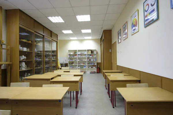 Moskou Rusland September 2018 Interieur Van Een Moderne School Klas — Stockfoto