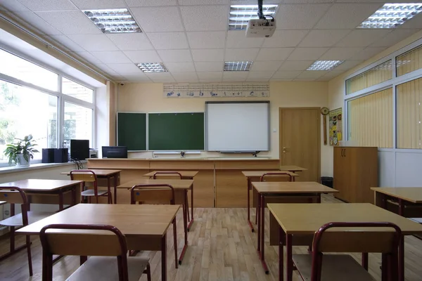 Μόσχα Ρωσία Σεπτεμβρίου 2018 Εσωτερικό Του Ένα Σύγχρονο Σχολείο Τάξη — Φωτογραφία Αρχείου