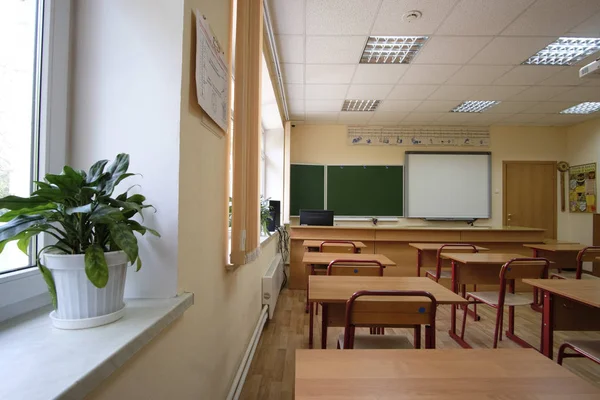 Moskou Rusland September 2018 Interieur Van Een Moderne School Klas — Stockfoto