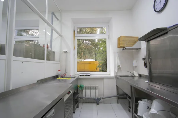 Moscú Rusia Septiembre 2018 Interior Una Cocina Profesional Moscú Escuela — Foto de Stock