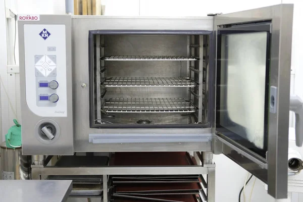 Moskow Rusia September 2018 Oven Listrik Dapur Profesional Sekolah Privet — Stok Foto