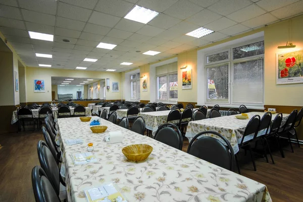Moscú Rusia Septiembre 2018 Interior Café Escuela Privada Moscú —  Fotos de Stock