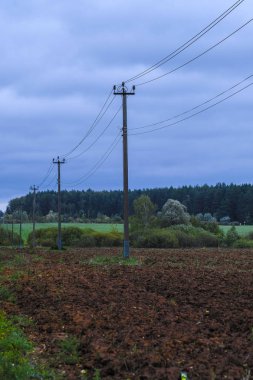 Bir tarıma görüntü ile manzara