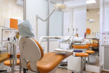 Moskova, Rusya - Ekim, 22, 2018: İç Stomatoloji Kliniği