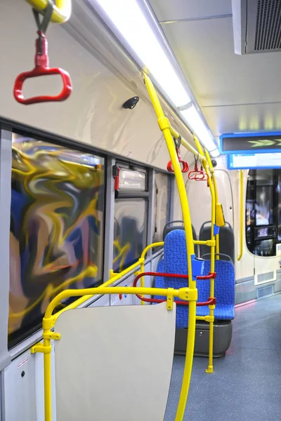 The image of the bus interior