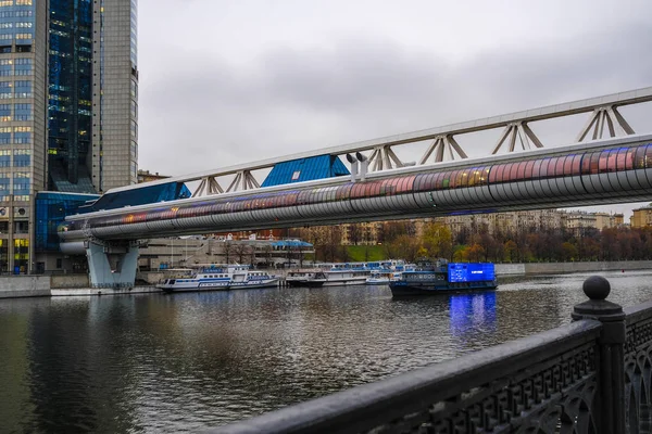 Москва Російська Федерація Листопада 2018 Роки Пішохідний Міст Багратіон — стокове фото