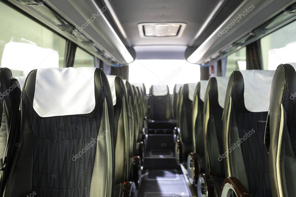 The image of the bus interior