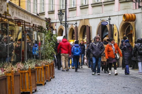 Prague Cseh Köztársaság November 2018 Utcában Egy Old Town Prague — Stock Fotó