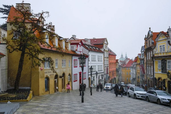 Praha Česká Republika Listopadu 2018 Auta Parkoviště Praze — Stock fotografie