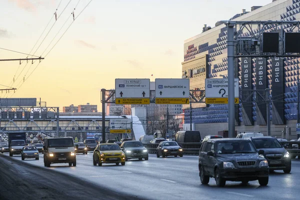 Москва Россия Ноября 2018 Года Движение Москве — стоковое фото