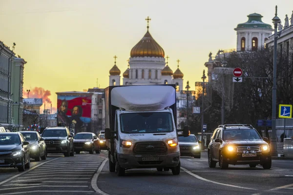 Москва Россия Декабря 2018 Года Движение Улице Московской — стоковое фото