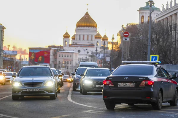 Moscow Russia December 2018 Traffic Moscow Street — Stock Photo, Image
