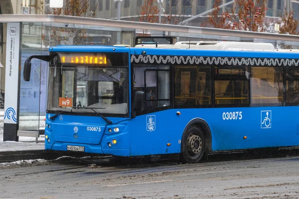 Mosca Russia Dicembre 2018 Autobus Linea Mosca — Foto Stock