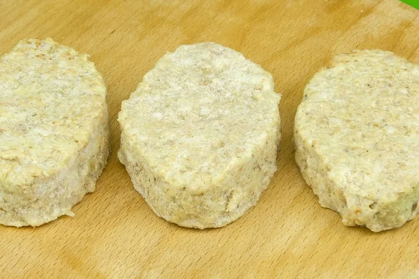 Carne Produtos Semiacabados Congelados — Fotografia de Stock