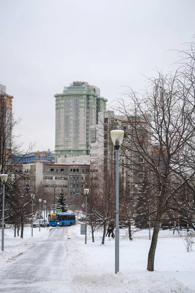 Moscú Rusia Diciembre 2018 Calle Moscú Invierno —  Fotos de Stock