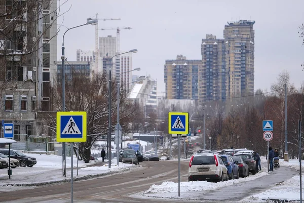 Moskau Russland Dezember 2018 Straße Moskau Winter — Stockfoto