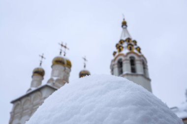 Ryazan, Rusya - Ocak, 5, 2019: peyzaj Ryazan Kremlin görüntü ile
