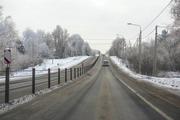 国の道路で車のイメージ — ストック写真