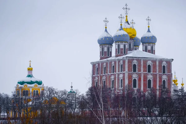 Ryazan Ryssland Januari 2019 Landskap Med Bilden Ryazan Kreml — Stockfoto