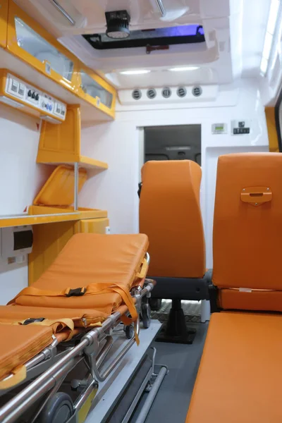 Interieur Van Een Lege Ambulance Auto — Stockfoto