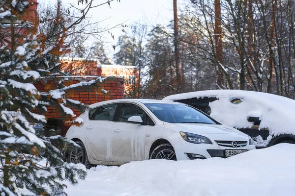 Protvino Moskauer Region Russland Januar 2019 Winterabend Protvino Russland — Stockfoto