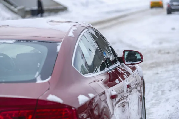 Bild Von Autos Auf Einem Parkplatz Moskau — Stockfoto