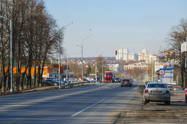 Chehov Rusko Duben 2019 Trafic Chehov Město Provincii Moscow Region — Stock fotografie