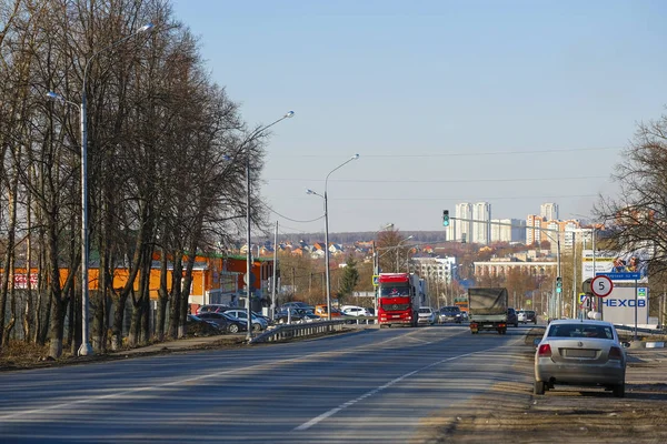 Chehov Russia April 2019 Trafic Chehov Town Moscow Region Russia — Stock Photo, Image