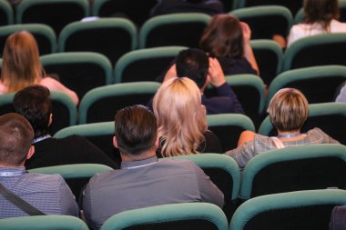 Moskova, Rusya - 12 Nisan 2019: Rusya'nın Moskova kentinde ki Rus Otomobil Dilleri Derneği konferansı