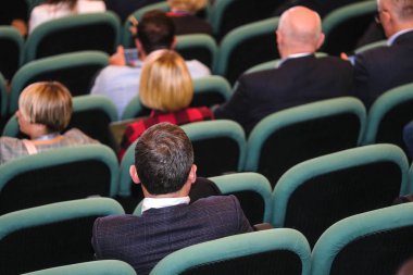 Moskova, Rusya - 12 Nisan 2019: Rusya'nın Moskova kentinde ki Rus Otomobil Dilleri Derneği konferansı