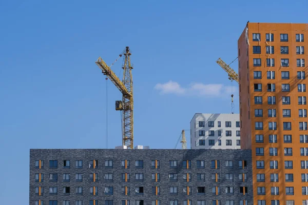 Gru Torre Una Costruzione — Foto Stock