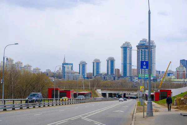 Moscow Russia April 2019 Image High Rise Building Moscow — Stock Photo, Image