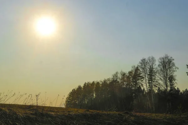 Landschaft Mit Dem Bild Der Frühlingslandschaft Der Tula Region Russland — Stockfoto
