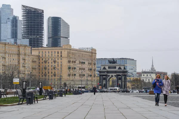 Moskwa Rosja Kwiecień 2019 Wizerunek Parku Zwycięstwa Wzgórzu Poklonnaya Moskwie — Zdjęcie stockowe