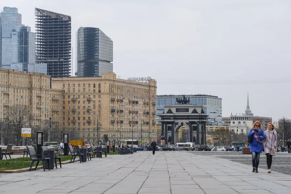 Moscú Rusia Abril 2019 Imagen Del Parque Victoria Colina Poklonnaya — Foto de Stock