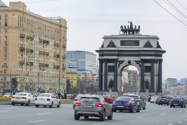 Moscow Russia April 2019 Traffic Moscow — Stock Photo, Image