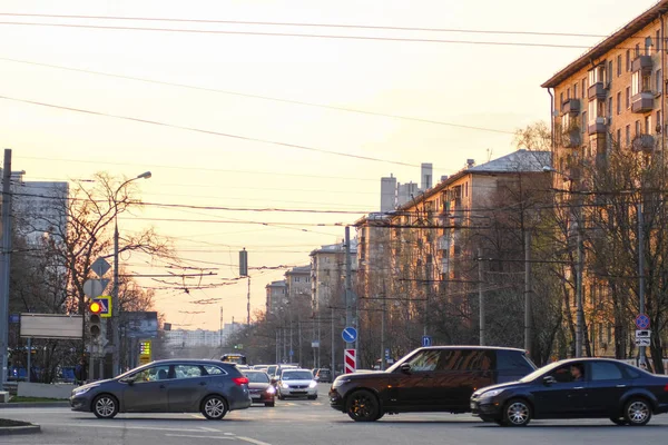 Moscow Russia April 2019 Traffic Moscow — Stock Photo, Image